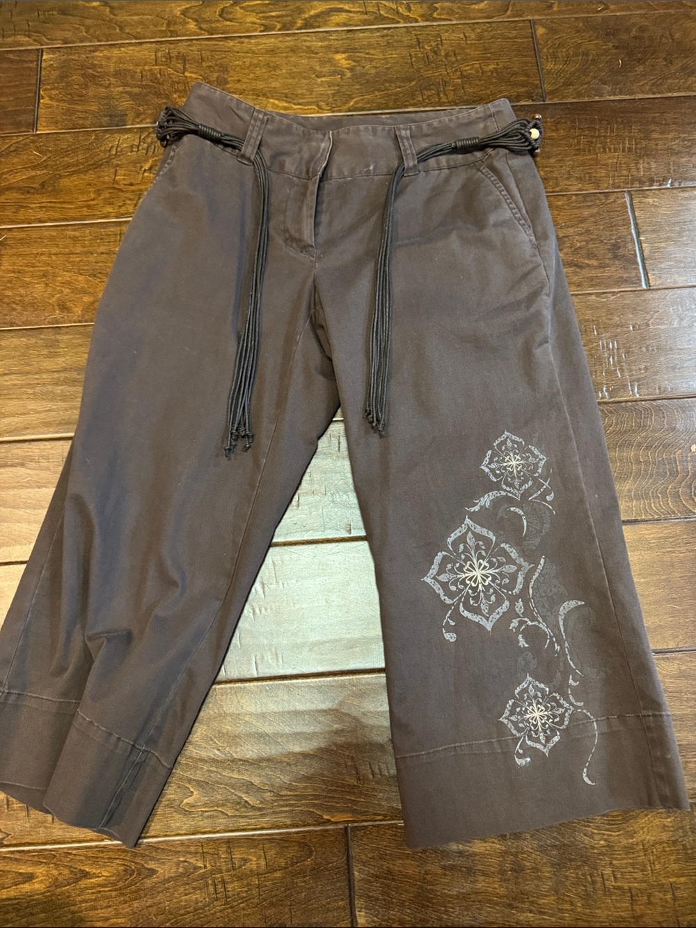Style & Co. Dark Brown Casual Pants with belt included